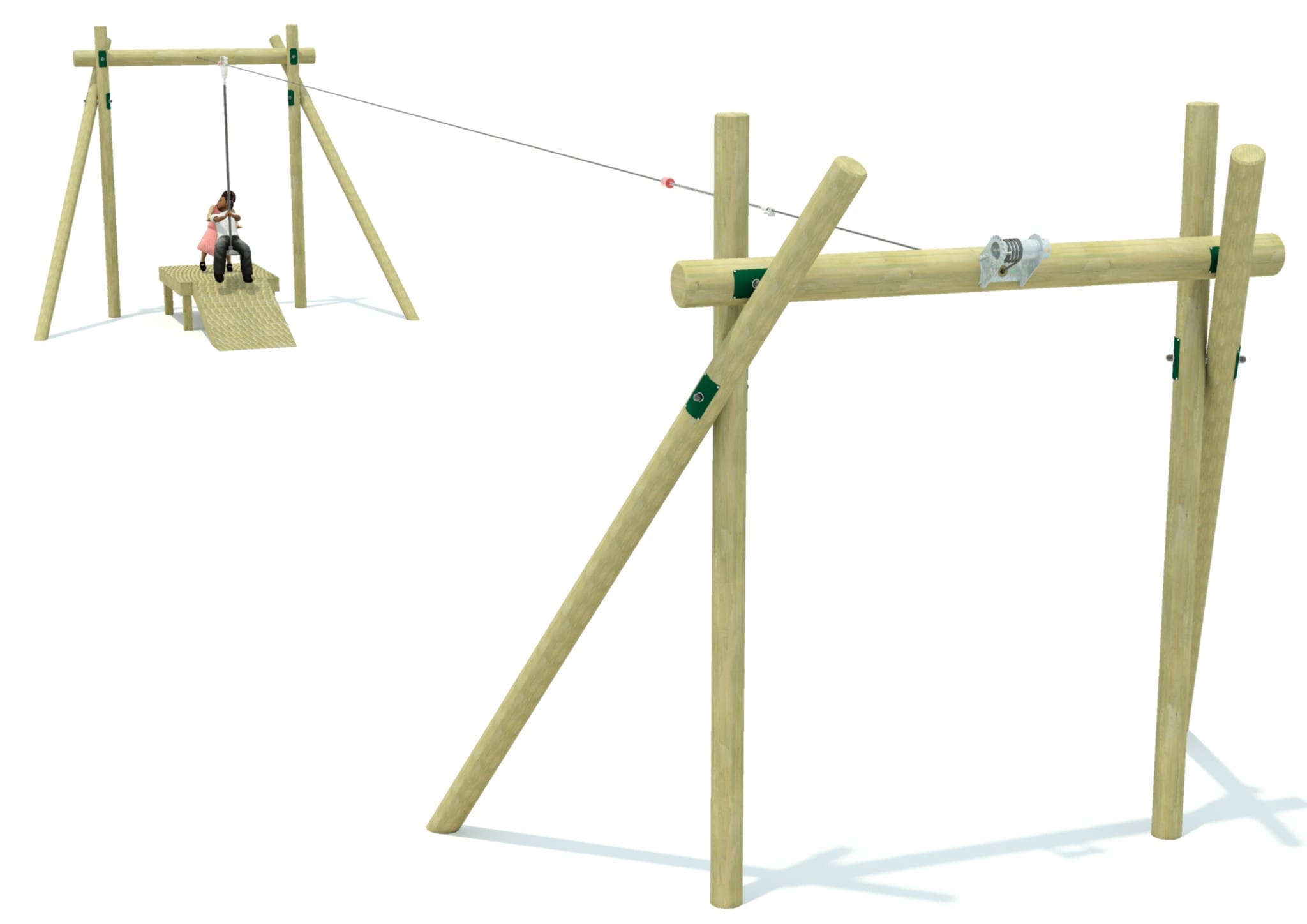 Playground Zip Line & Wires Sovereign Play