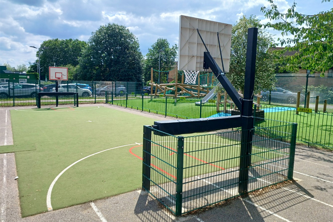 Metal Goal with Hoop