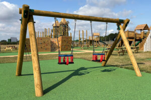 Cradle Seat Swing in Playground