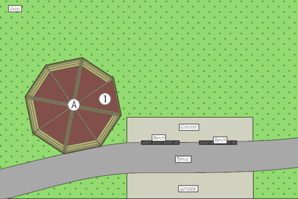 2D plan of Gazebo