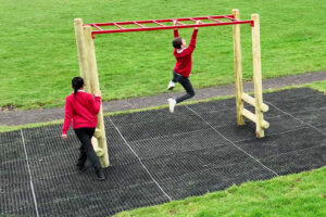 Horizontal Ladder Climbing Play Equipment