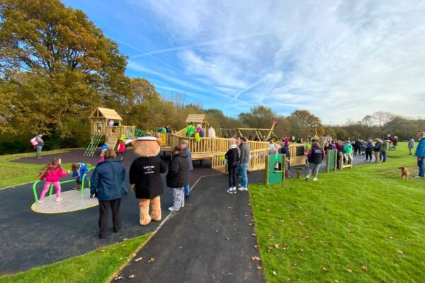 Grand opening of community park