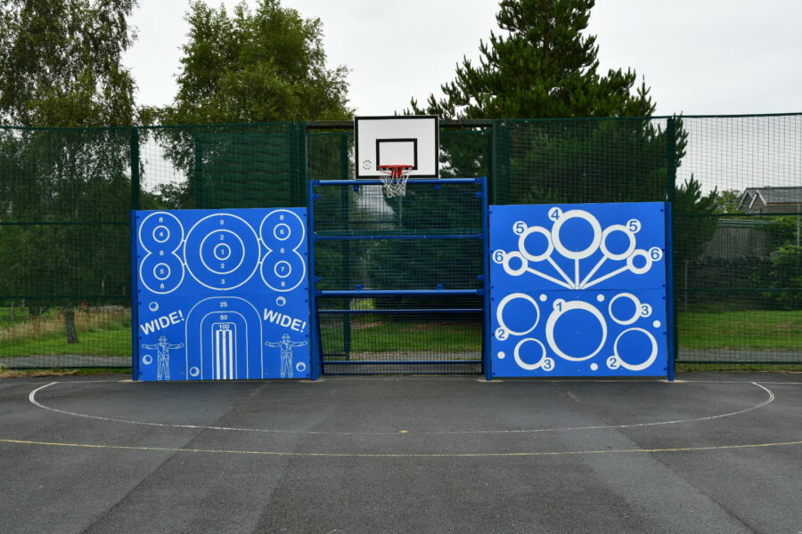 MUGA Games End with Target Wall Panels