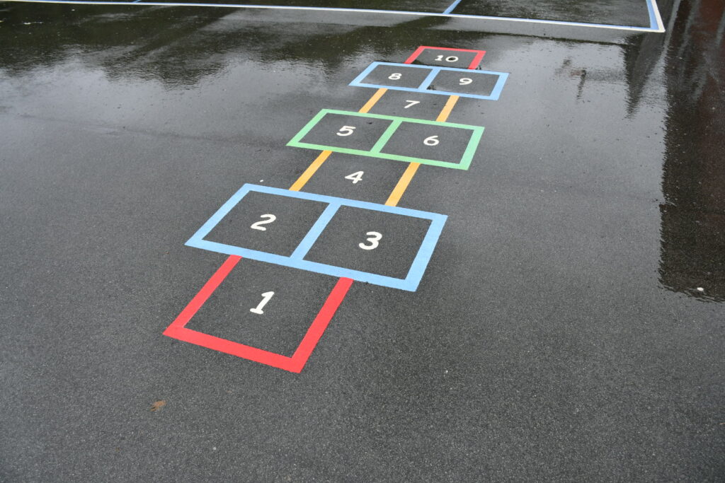 hopscotch playground marking game