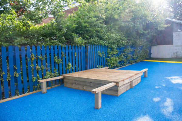 Sand Pit with Sliding Lids