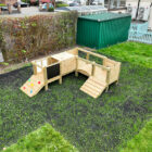 Outdoor Play Equipment on Grass Guard Tiles