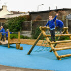 Outdoor Play Equipment on Wetpour