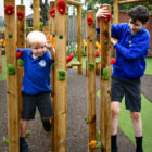 Traversing Forest Climbing Play Equipment