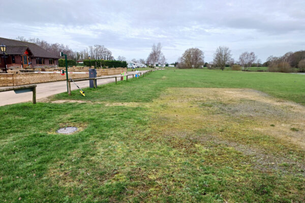 Area Before Outdoor Play Equipment Installation