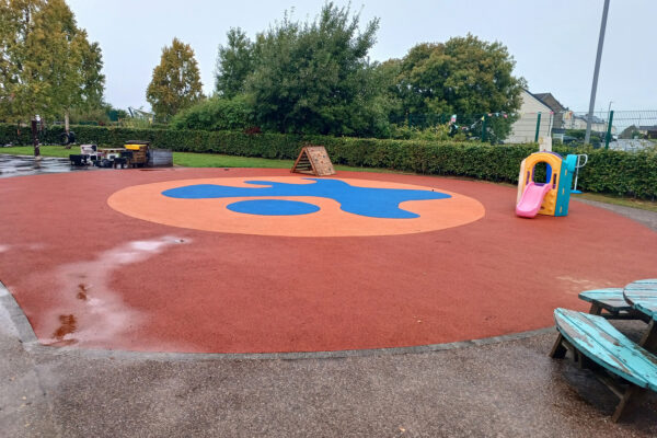 Area Before New Outdoor Play Equipment Installation