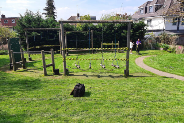 Area Before New Outdoor Play Equipment Installation