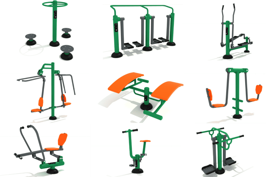 Full Body Workout Adults Outdoor Gym Bundle Sovereign Play