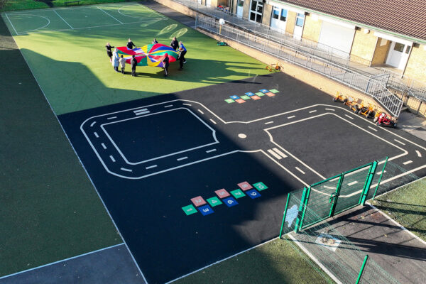 Needlepunch Surfacing & Wetpour Roadway