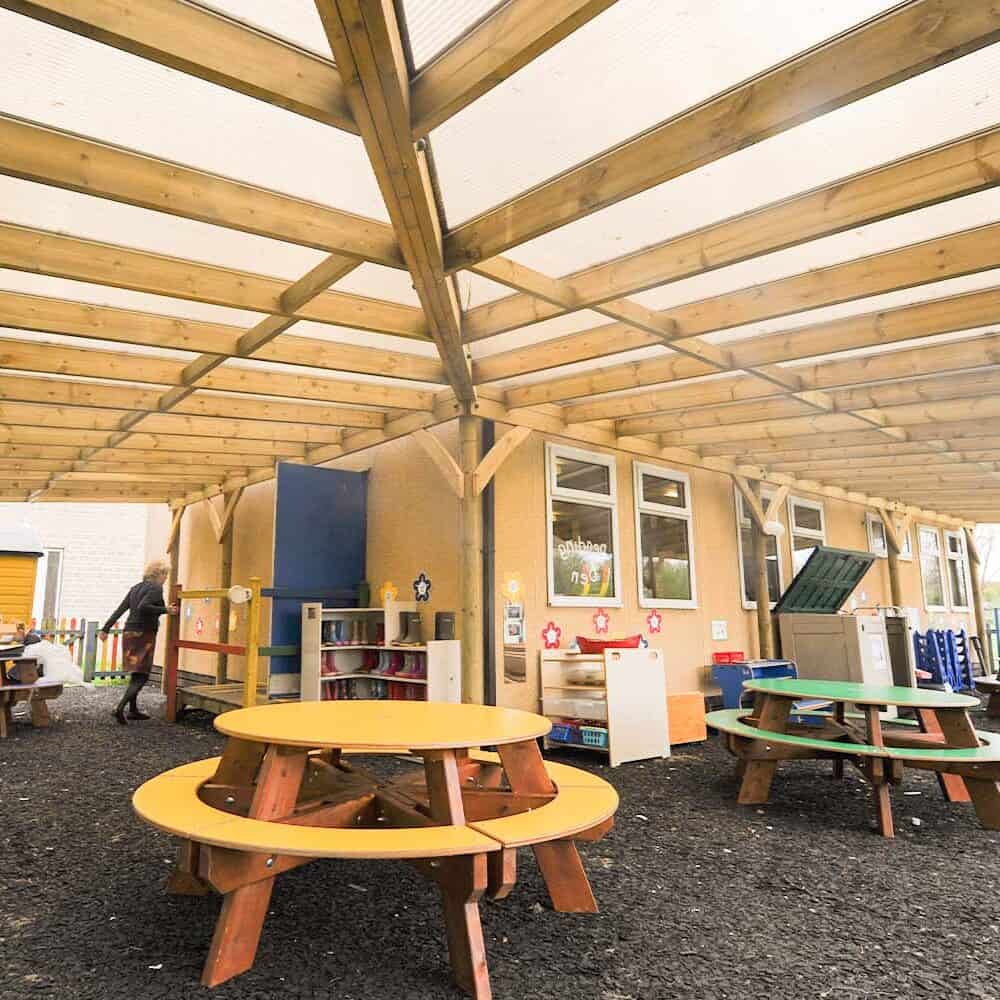 Polycarbonate Roof Pergola Sovereign Play